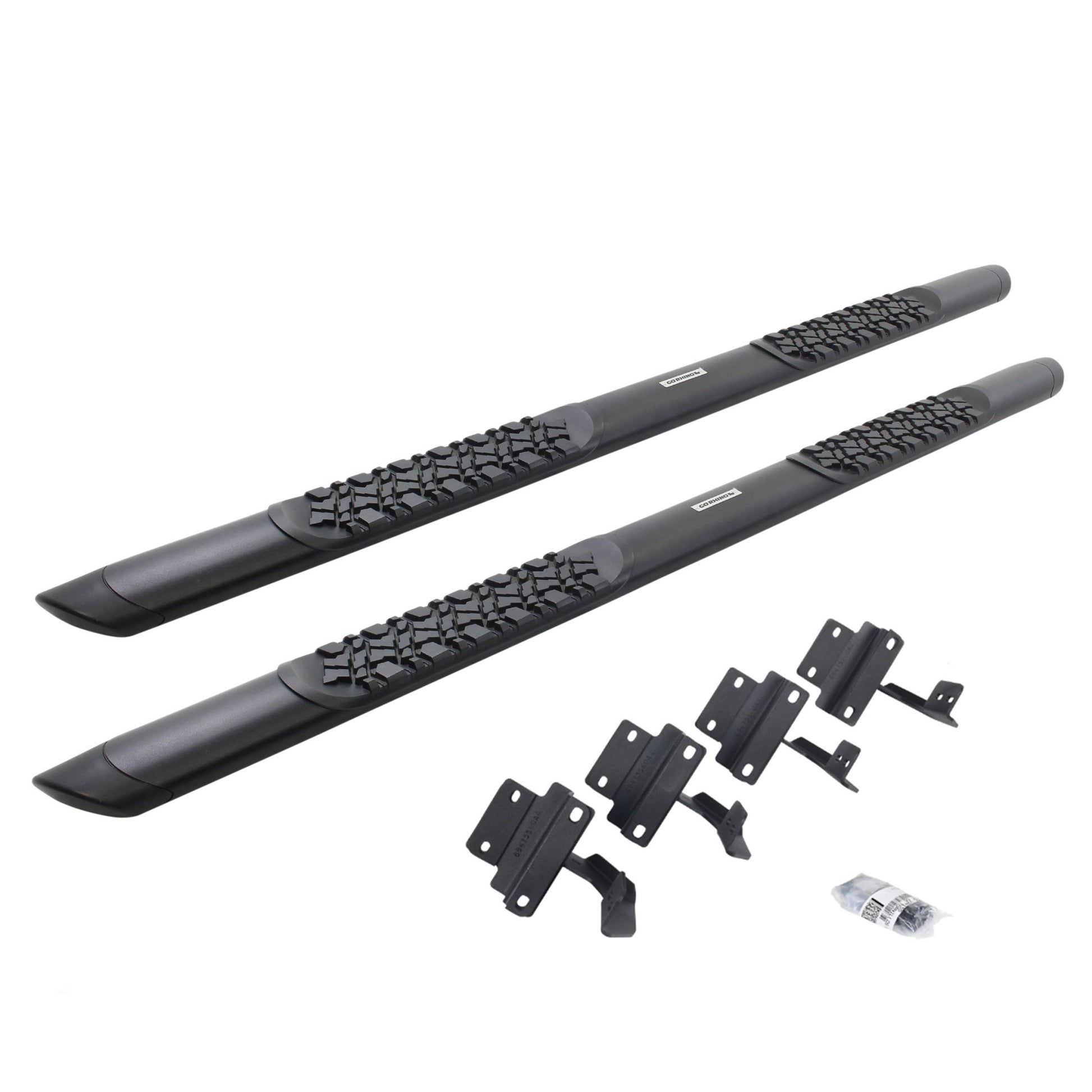 Go Rhino V3417780T 2017 - 2024 Ford F250/F350 Super Duty V - Series V3 Aluminum Side Steps with Mounting Bracket Kit - Rugged Truck Gear