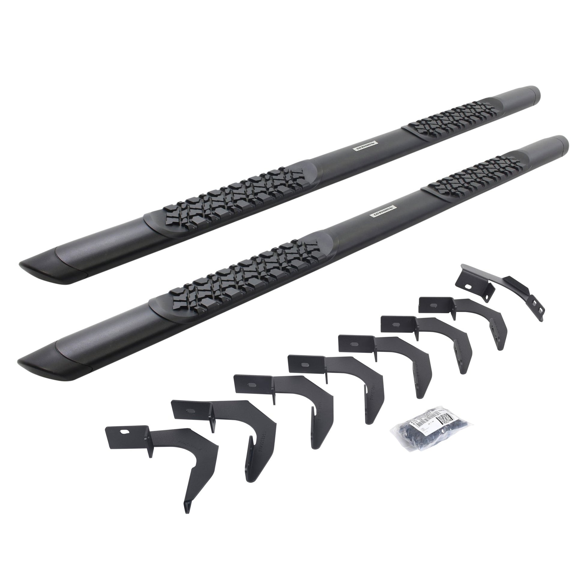 Go Rhino V3423580T 2015 - 2024 Chevy Colorado V - Series V3 Aluminum Side Steps with Mounting Bracket Kit - Rugged Truck Gear