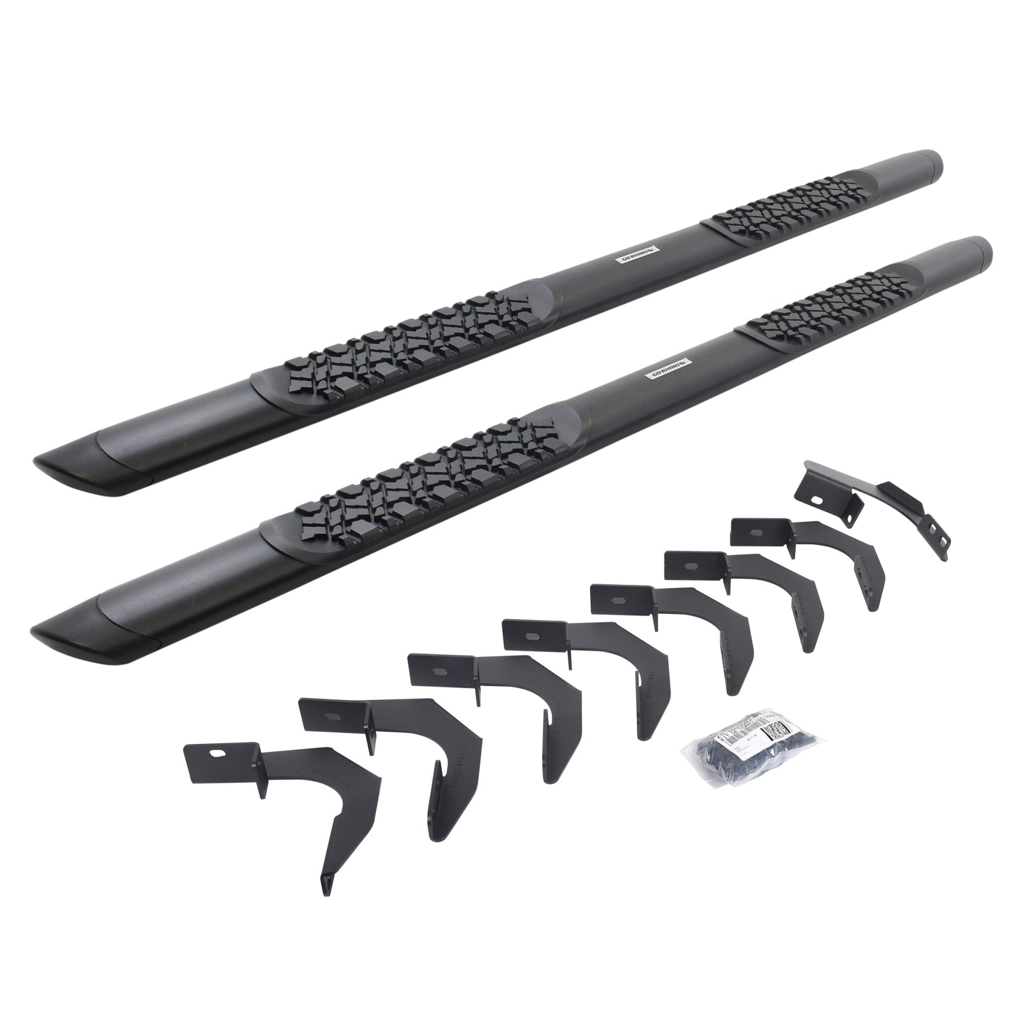 Go Rhino V3423580T 2015 - 2024 Chevy Colorado V - Series V3 Aluminum Side Steps with Mounting Bracket Kit - Rugged Truck Gear