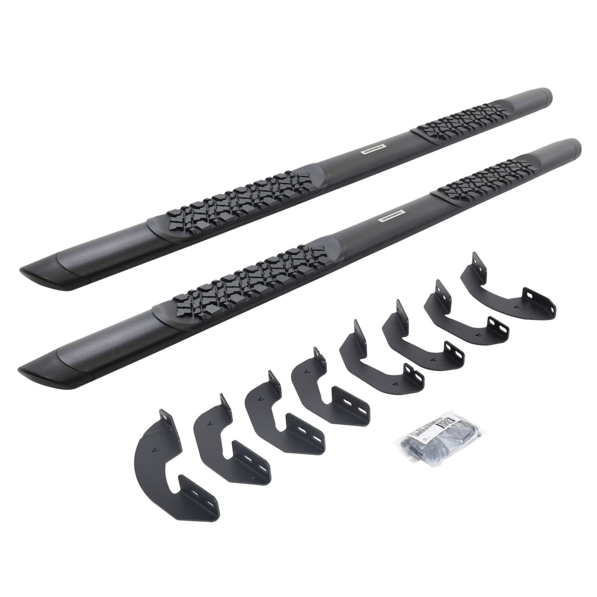 Go Rhino V3441580T 2007 - 2021 Toyota Tundra V - Series V3 Aluminum Side Steps with Mounting Bracket Kit - Rugged Truck Gear