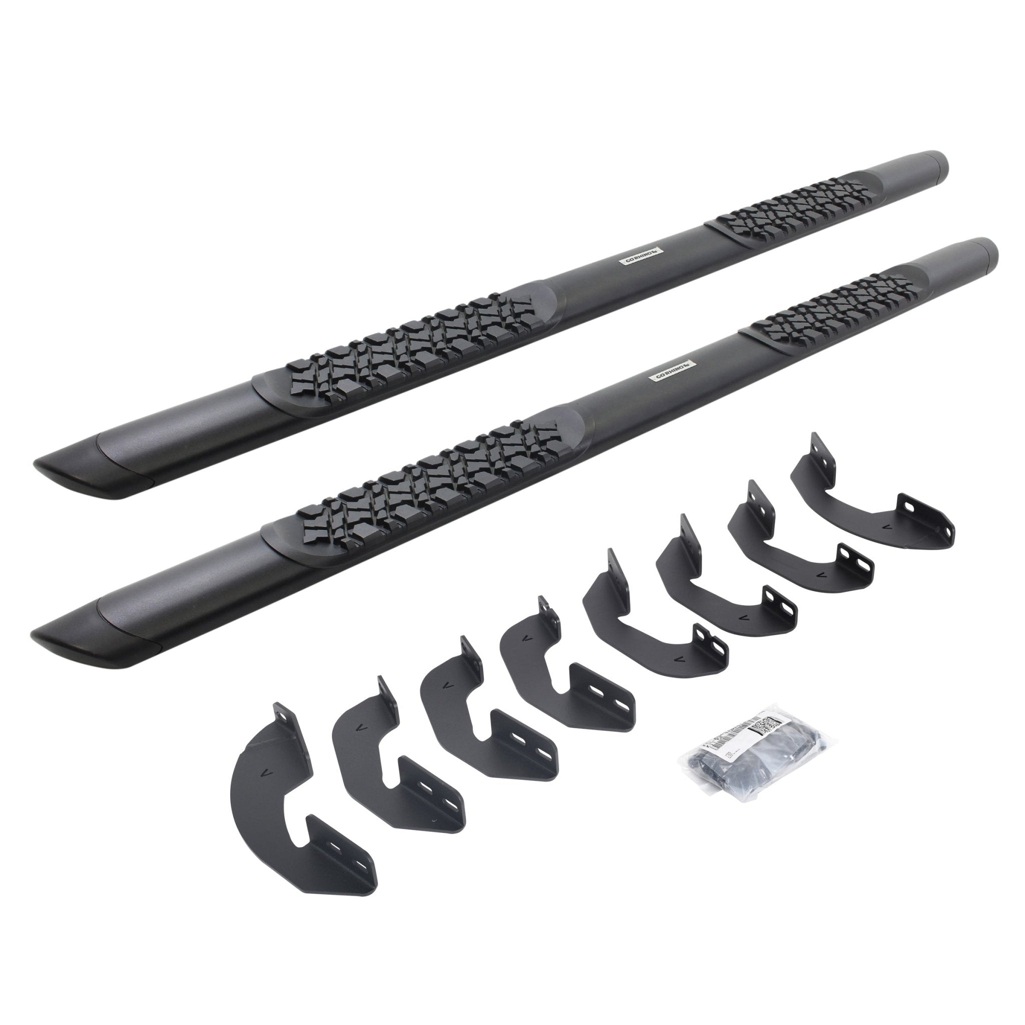 Go Rhino V3441580T 2007 - 2021 Toyota Tundra V - Series V3 Aluminum Side Steps with Mounting Bracket Kit - Rugged Truck Gear