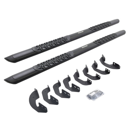 Go Rhino V3441580T 2007 - 2021 Toyota Tundra V - Series V3 Aluminum Side Steps with Mounting Bracket Kit - Rugged Truck Gear