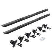 Go Rhino V3450674T 2018 - 2024 Jeep Wrangler JL V - Series V3 Aluminum Side Steps and Mounting Bracket Kit - Rugged Truck Gear