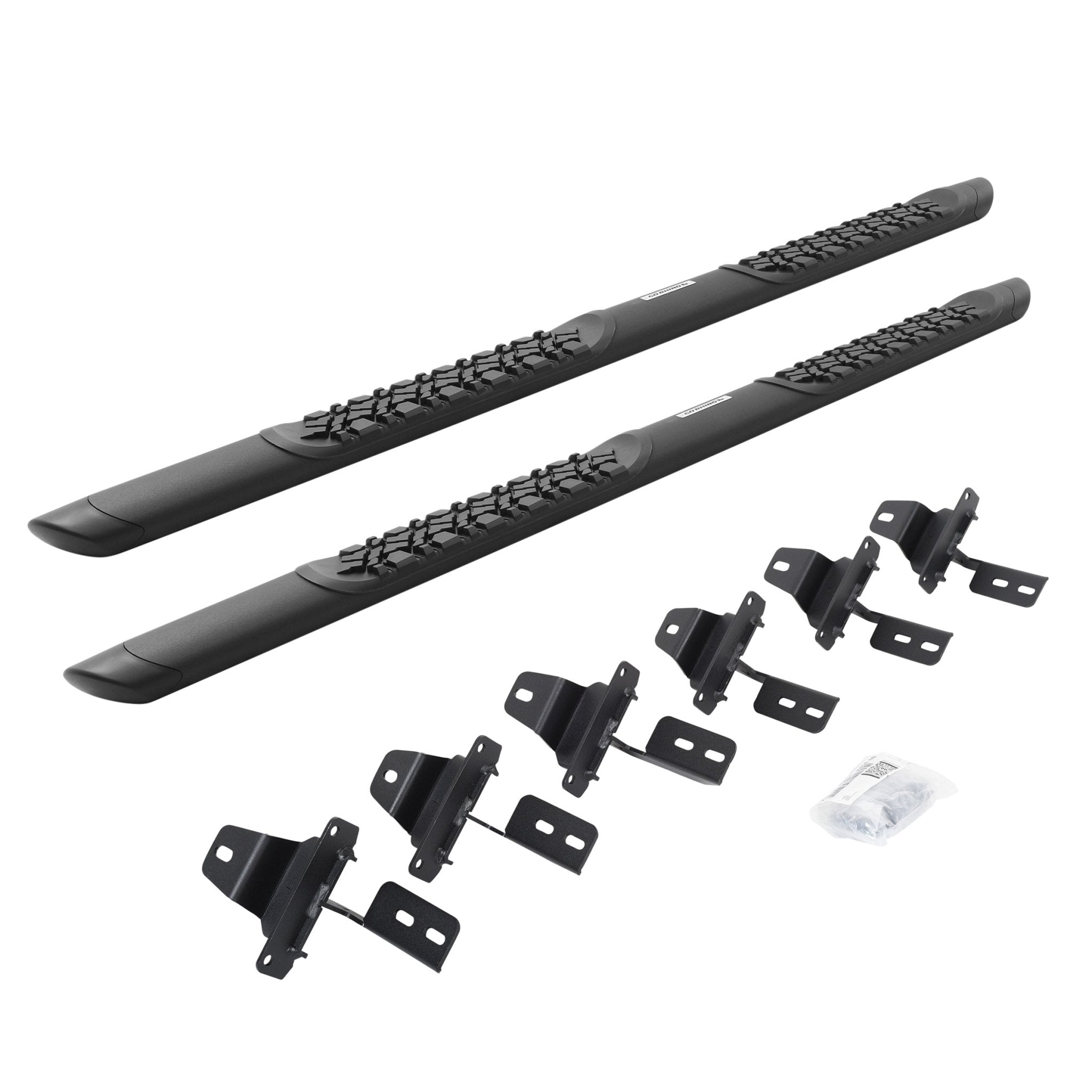 Go Rhino V3450674T 2018 - 2024 Jeep Wrangler JL V - Series V3 Aluminum Side Steps and Mounting Bracket Kit - Rugged Truck Gear