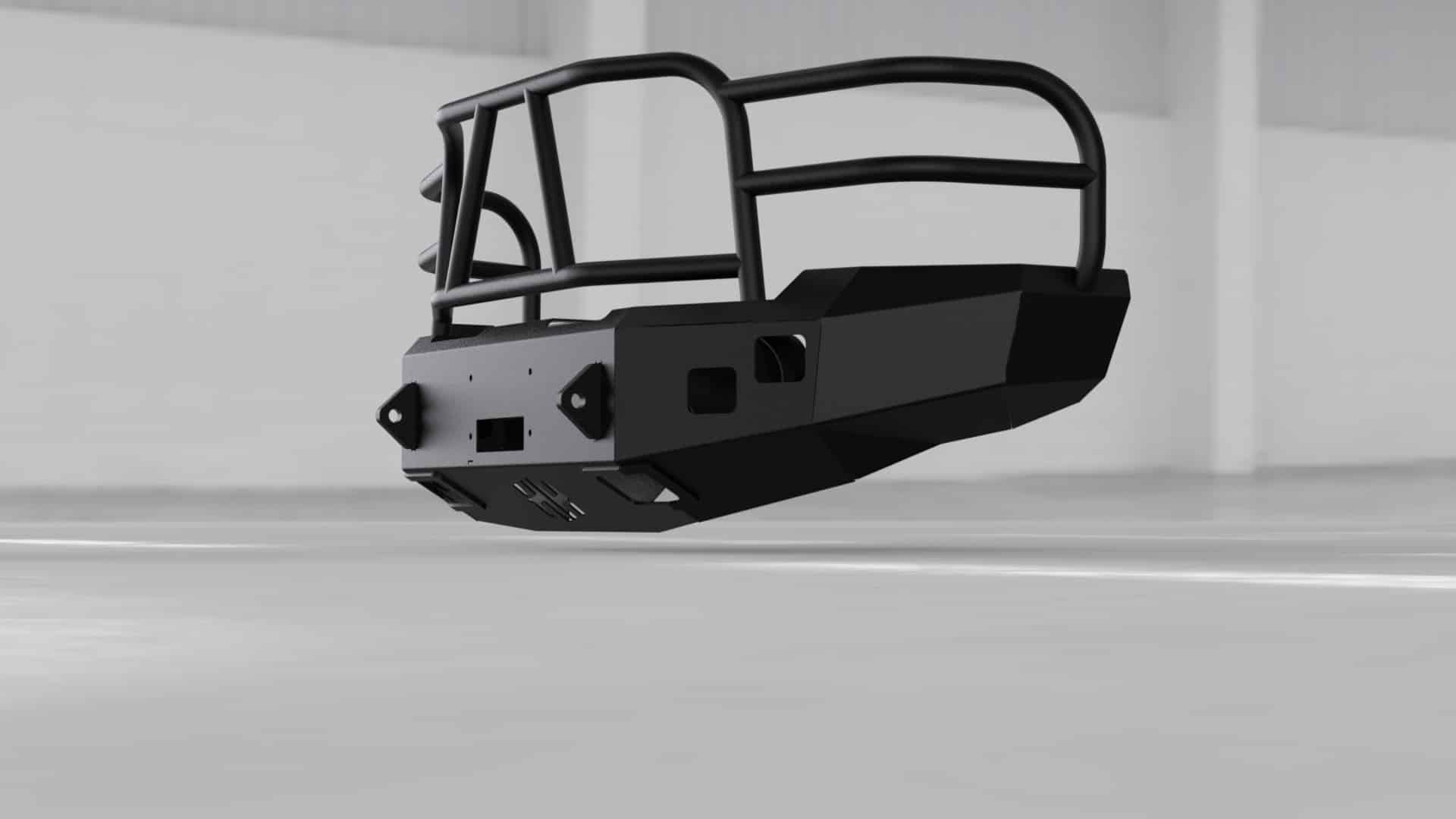 Hammerhead 600 - 56 - 0051 Chevy Silverado 2500/3500 2011 - 2014 Front Winch Bumper with Full Brush Guard - Rugged Truck Gear