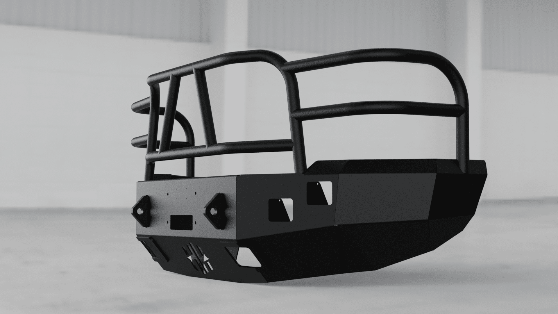Hammerhead 600 - 56 - 0054 Chevy Silverado 1500 2007 - 2013 Front Winch Bumper with Full Brush Guard - Rugged Truck Gear