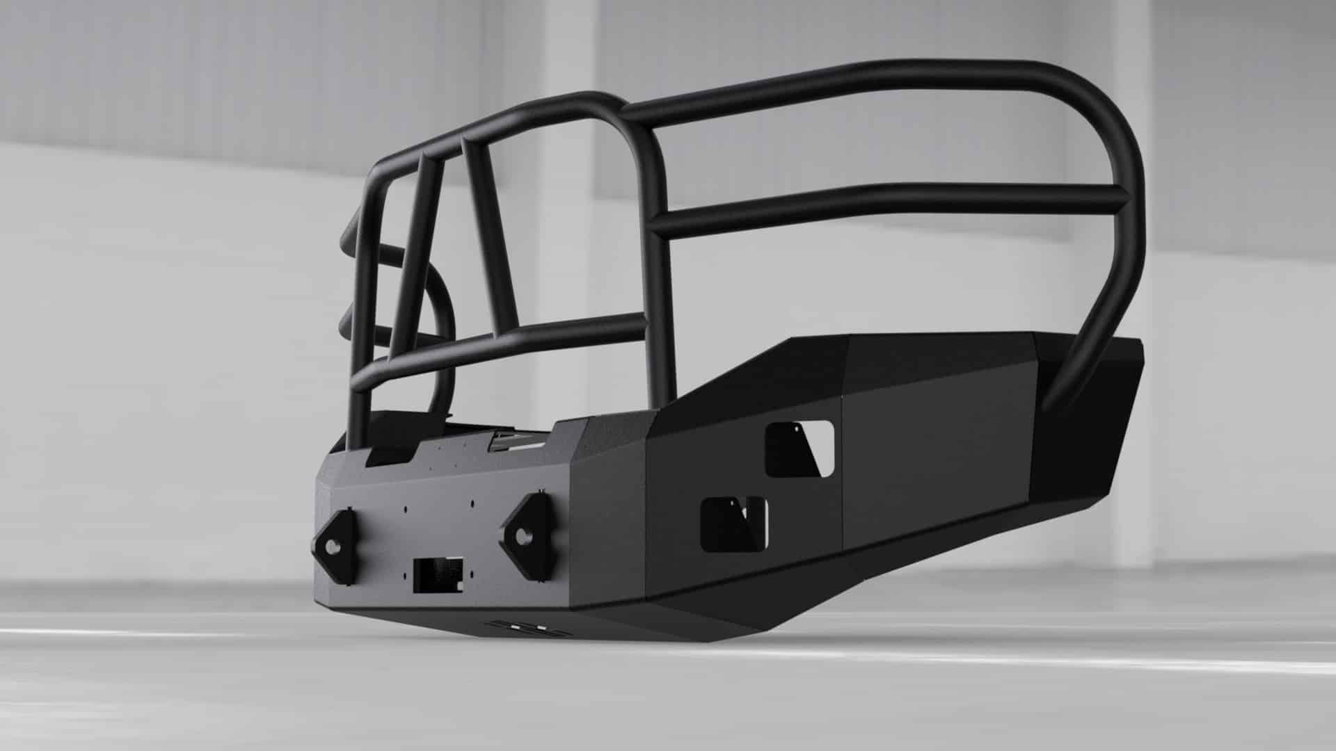 Hammerhead 600 - 56 - 0056 Ford F250/F350/F450/F550 2011 - 2016 Front Winch Bumper with Full Brush Guard - Rugged Truck Gear