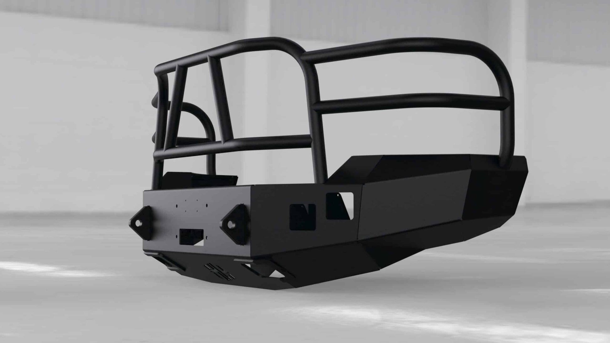Hammerhead 600 - 56 - 0057 Chevy Silverado 2500/3500 2007 - 2010 Front Winch Bumper with Full Brush Guard - Rugged Truck Gear