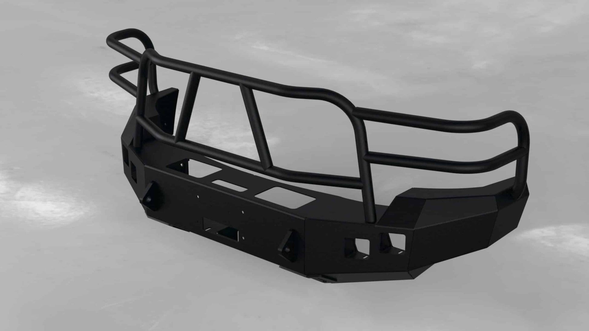 Hammerhead 600 - 56 - 0057 Chevy Silverado 2500/3500 2007 - 2010 Front Winch Bumper with Full Brush Guard - Rugged Truck Gear