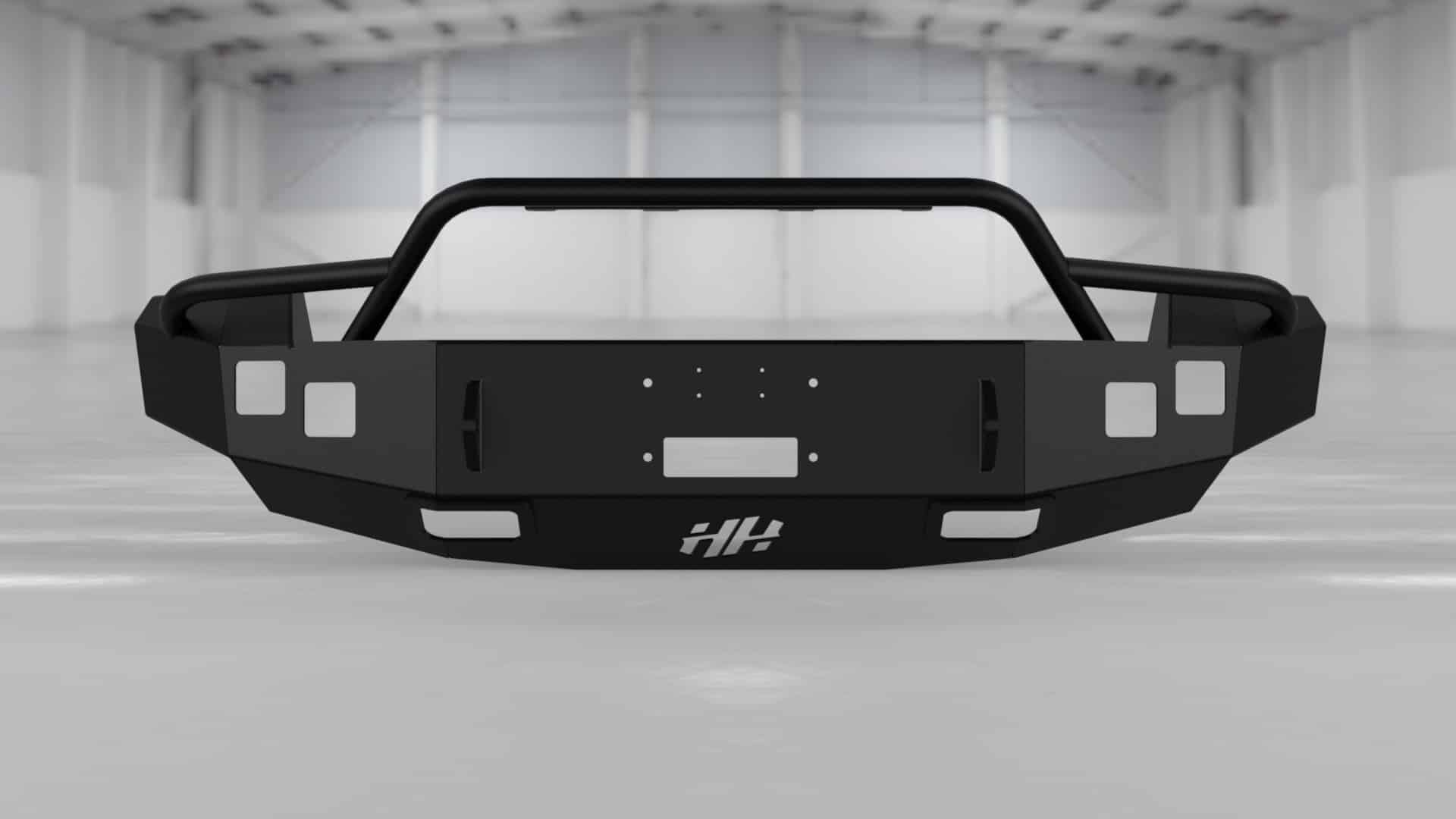 Hammerhead 600 - 56 - 0058 Chevy Silverado 2500/3500 2007 - 2010 Front Winch Bumper Pre - Runner - Rugged Truck Gear
