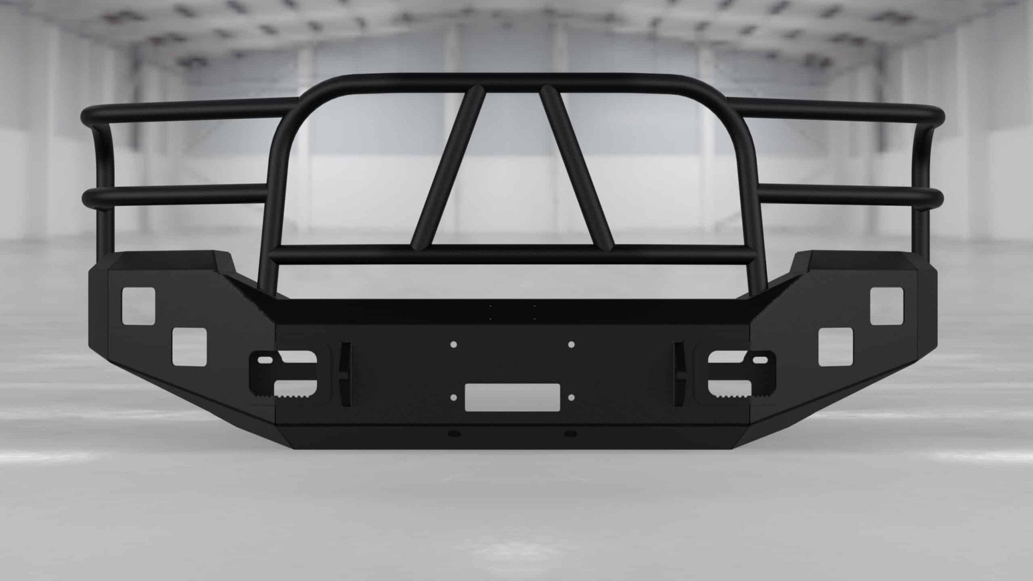Hammerhead 600 - 56 - 0059 Ford F250/F350/F450/F550 2005 - 2007 Front Winch Bumper with Full Brush Guard - Rugged Truck Gear