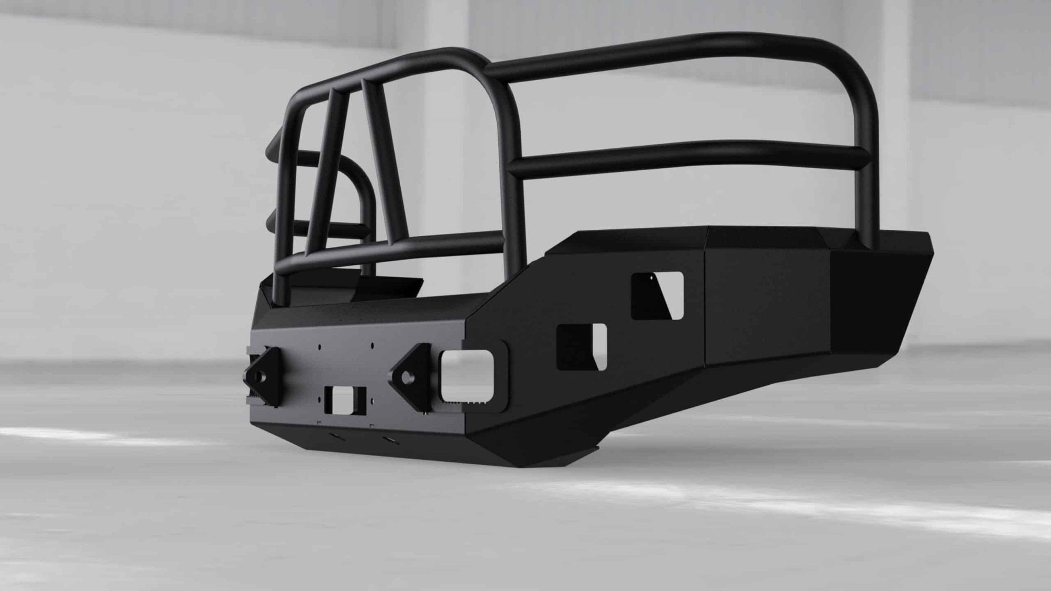Hammerhead 600 - 56 - 0059 Ford F250/F350/F450/F550 2005 - 2007 Front Winch Bumper with Full Brush Guard - Rugged Truck Gear