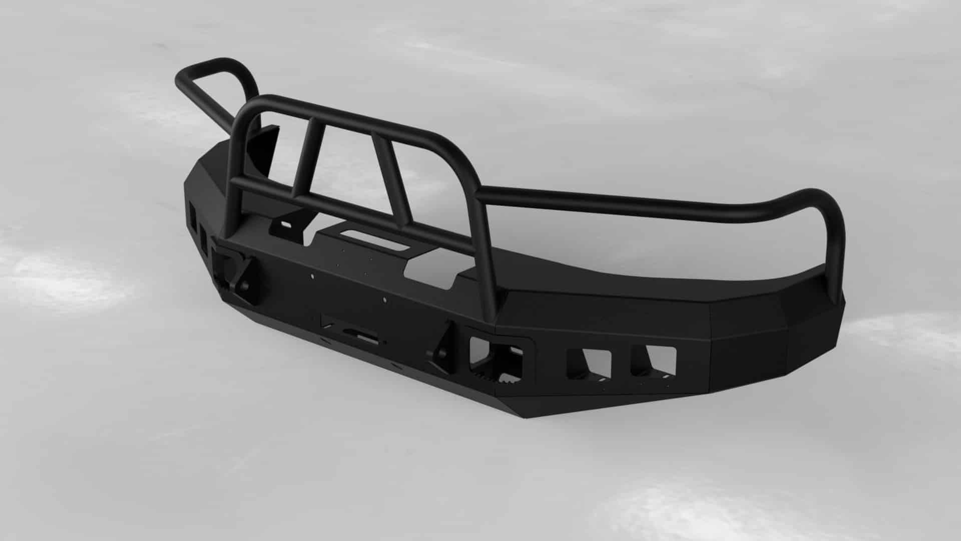 Hammerhead 600 - 56 - 0070 Dodge Ram 1500 1994 - 2001 Front Winch Bumper with Full Brush Guard - Rugged Truck Gear