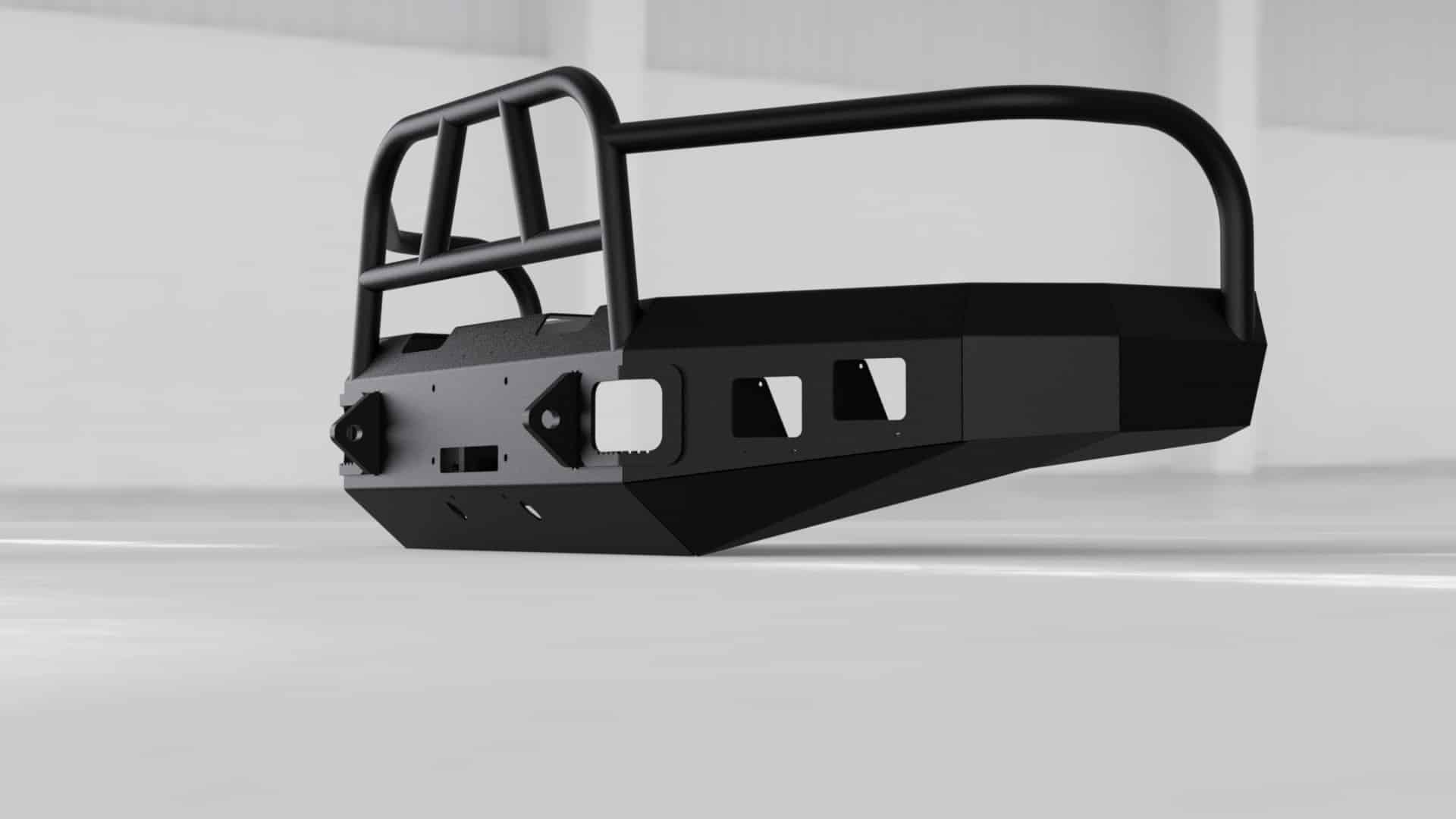 Hammerhead 600 - 56 - 0070 Dodge Ram 1500 1994 - 2001 Front Winch Bumper with Full Brush Guard - Rugged Truck Gear