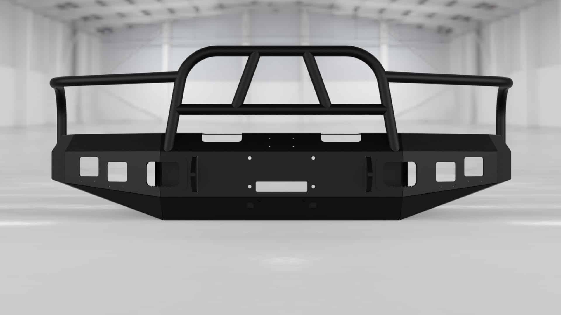 Hammerhead 600 - 56 - 0070 Dodge Ram 2500/3500 1994 - 2002 Front Winch Bumper with Full Brush Guard - Rugged Truck Gear