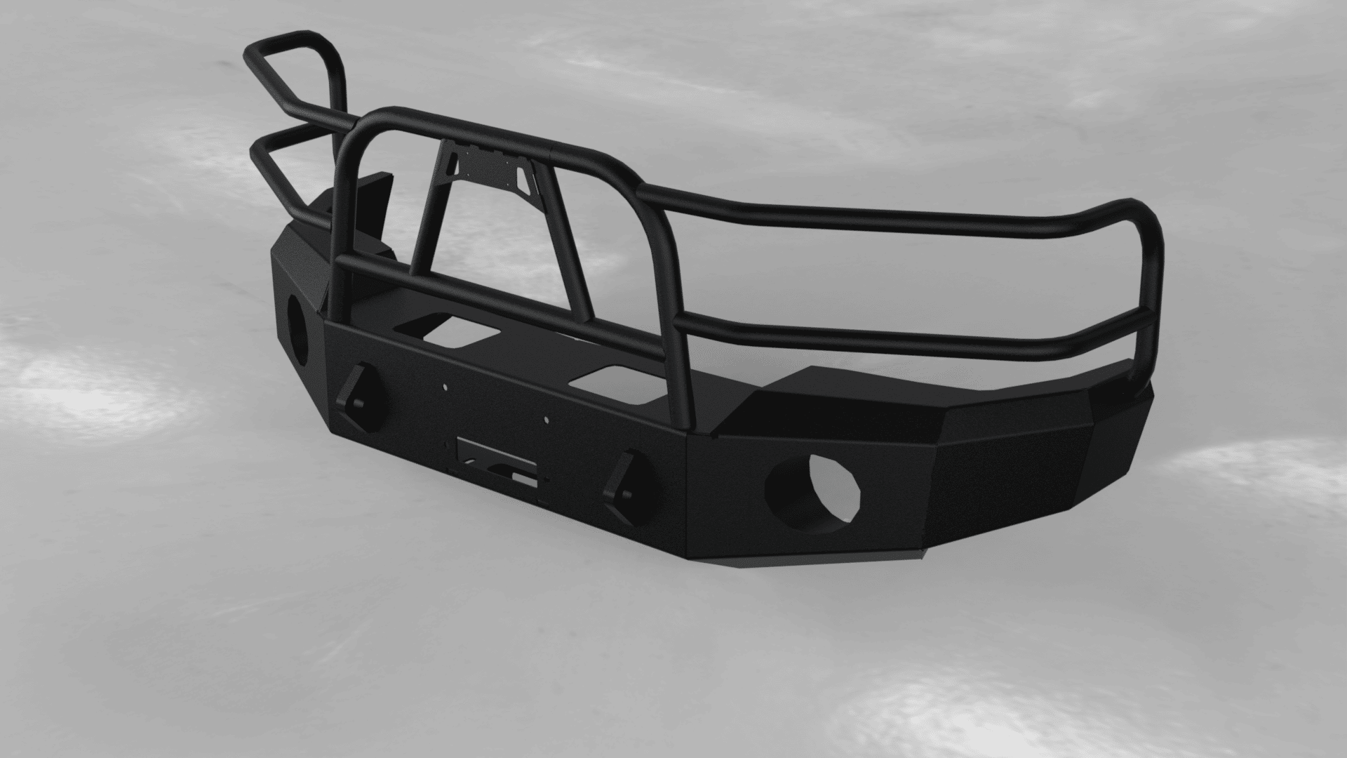Hammerhead 600 - 56 - 0085Y GMC Yukon 2000 - 2006 Front Winch Bumper with Full Brush Guard - Rugged Truck Gear