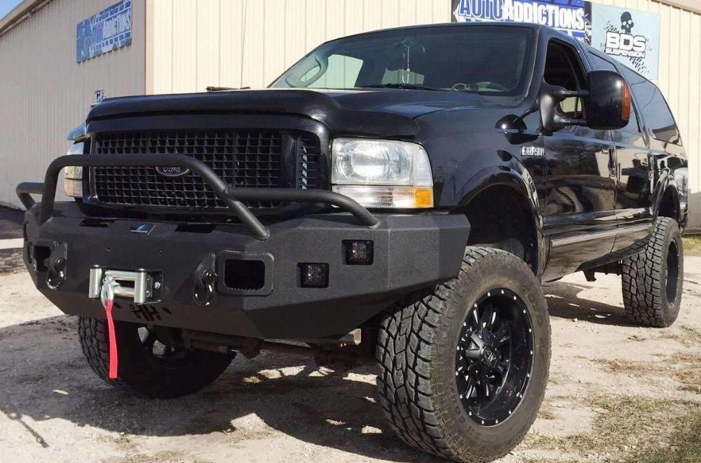 Hammerhead 600 - 56 - 0089 Ford F250/F350/F450/F550 1999 - 2004 Front Winch Bumper Pre - Runner - Rugged Truck Gear