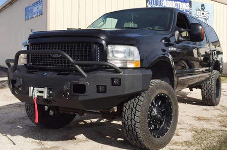 Hammerhead 600 - 56 - 0089 Ford F250/F350/F450/F550 1999 - 2004 Front Winch Bumper Pre - Runner - Rugged Truck Gear