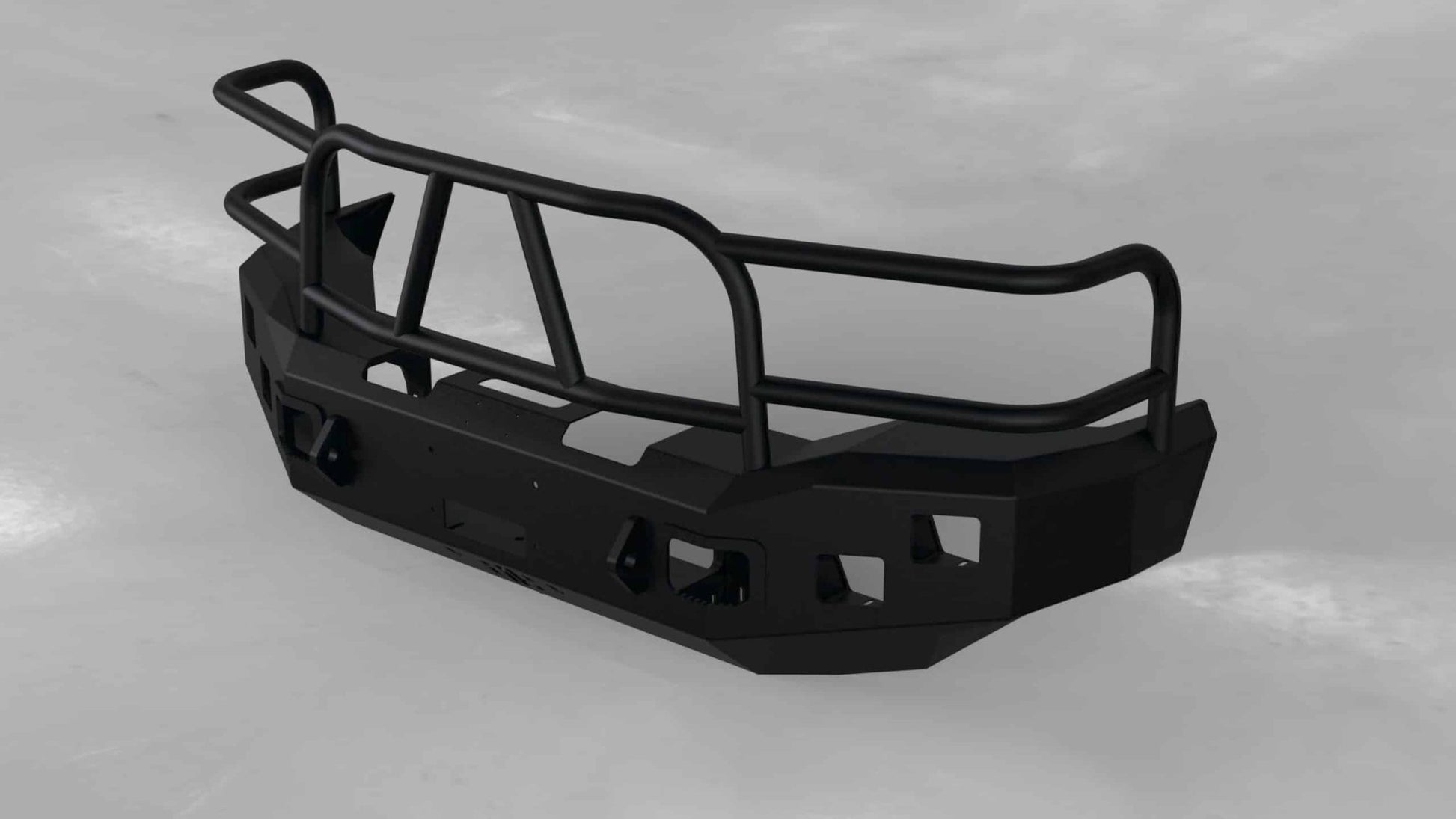 Hammerhead 600 - 56 - 0097 Ford Excursion 2000 - 2004 Front Winch Bumper with Full Brush Guard - Rugged Truck Gear