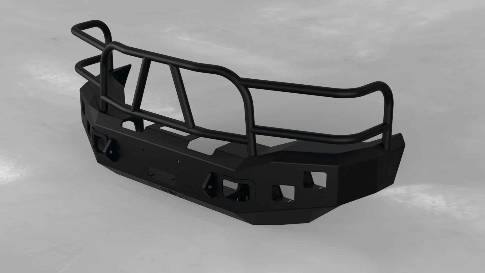 Hammerhead 600 - 56 - 0097 Ford F250/F350/F450/F550 1999 - 2004 Front Winch Bumper with Full Brush Guard - Rugged Truck Gear