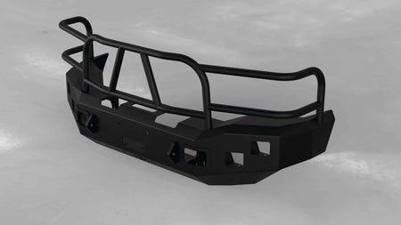 Hammerhead 600 - 56 - 0097 Ford F250/F350/F450/F550 1999 - 2004 Front Winch Bumper with Full Brush Guard - Rugged Truck Gear