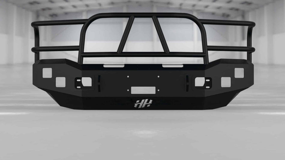Hammerhead 600 - 56 - 0097 Ford F250/F350/F450/F550 1999 - 2004 Front Winch Bumper with Full Brush Guard - Rugged Truck Gear