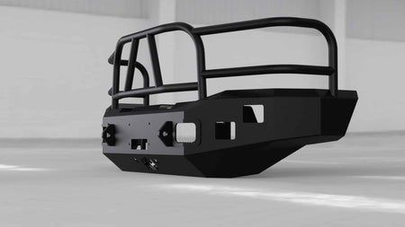Hammerhead 600 - 56 - 0097 Ford F250/F350/F450/F550 1999 - 2004 Front Winch Bumper with Full Brush Guard - Rugged Truck Gear