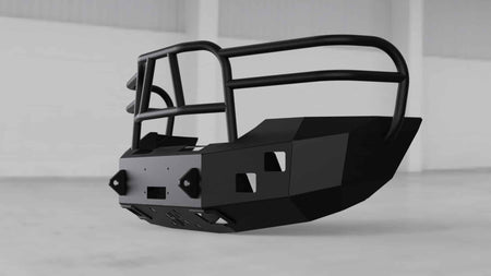 Hammerhead 600 - 56 - 0105 GMC Sierra 2500/3500 2011 - 2014 Front Winch Bumper with Full Brush Guard - Rugged Truck Gear