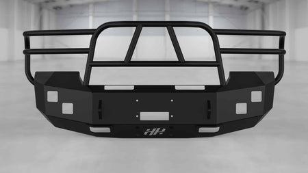 Hammerhead 600 - 56 - 0105 GMC Sierra 2500/3500 2011 - 2014 Front Winch Bumper with Full Brush Guard - Rugged Truck Gear
