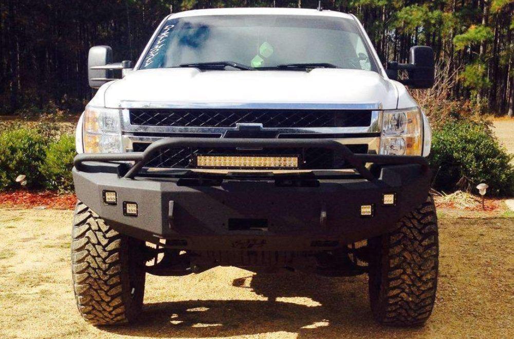 Hammerhead 600 - 56 - 0109 Chevy Silverado 2500/3500 2011 - 2014 Front Winch Bumper Pre - Runner - Rugged Truck Gear