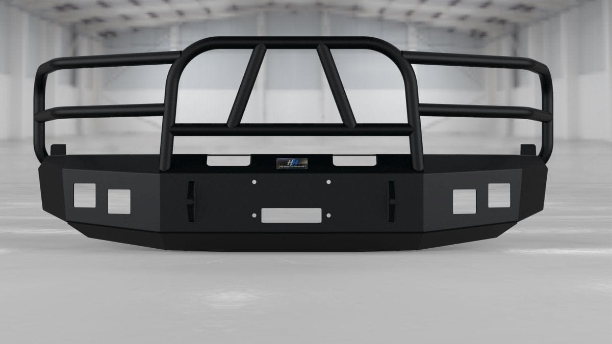 Hammerhead 600 - 56 - 0110S Chevy Suburban 2001 - 2006 Front Winch Bumper with Full Brush Guard - Rugged Truck Gear