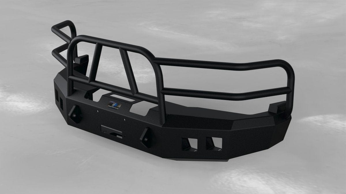 Hammerhead 600 - 56 - 0110T Chevy Tahoe 2001 - 2006 Front Winch Bumper with Full Brush Guard - Rugged Truck Gear