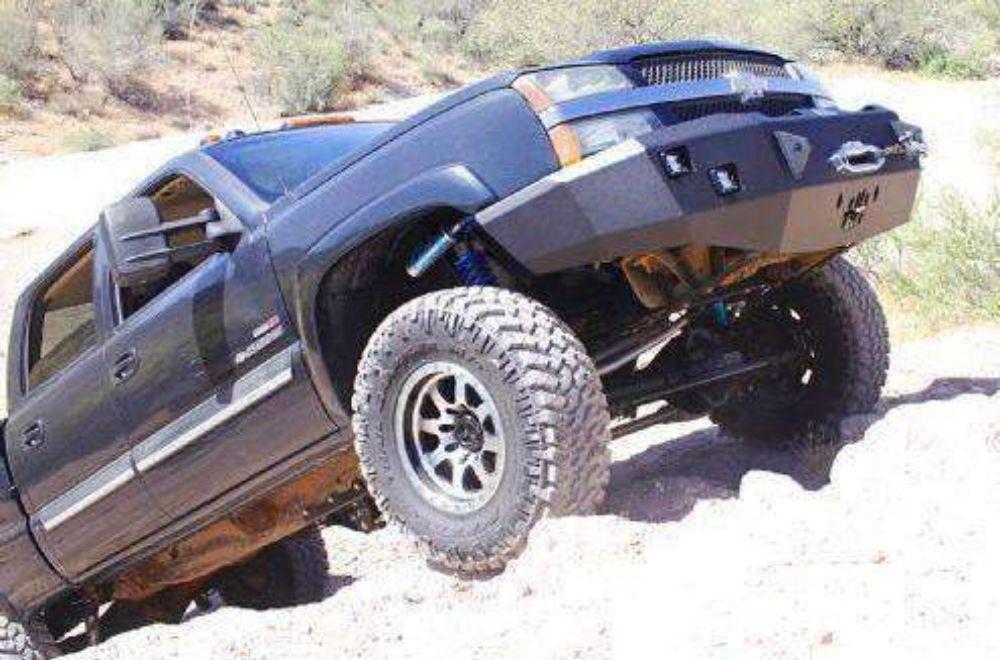 Hammerhead 600 - 56 - 0113 Chevy Silverado 2500/3500HD 2003 - 2006 Front Winch Bumper Low Profile - Rugged Truck Gear