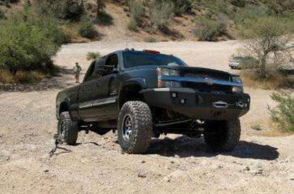 Hammerhead 600 - 56 - 0113 Chevy Silverado 2500/3500HD 2003 - 2006 Front Winch Bumper Low Profile - Rugged Truck Gear