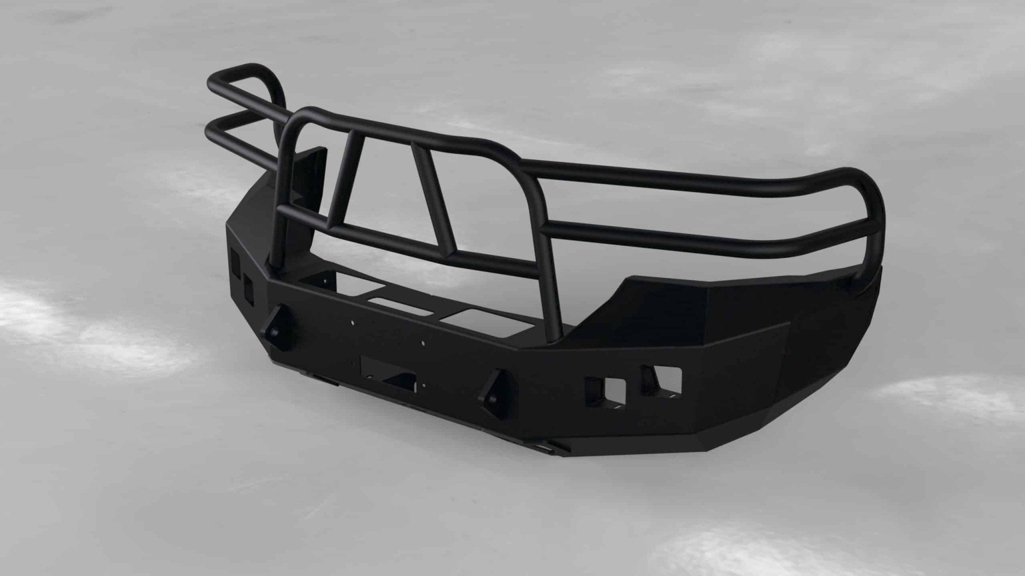 Hammerhead 600 - 56 - 0118 GMC Sierra 2500/3500 2007 - 2010 Front Winch Bumper with Brush Guard - Rugged Truck Gear