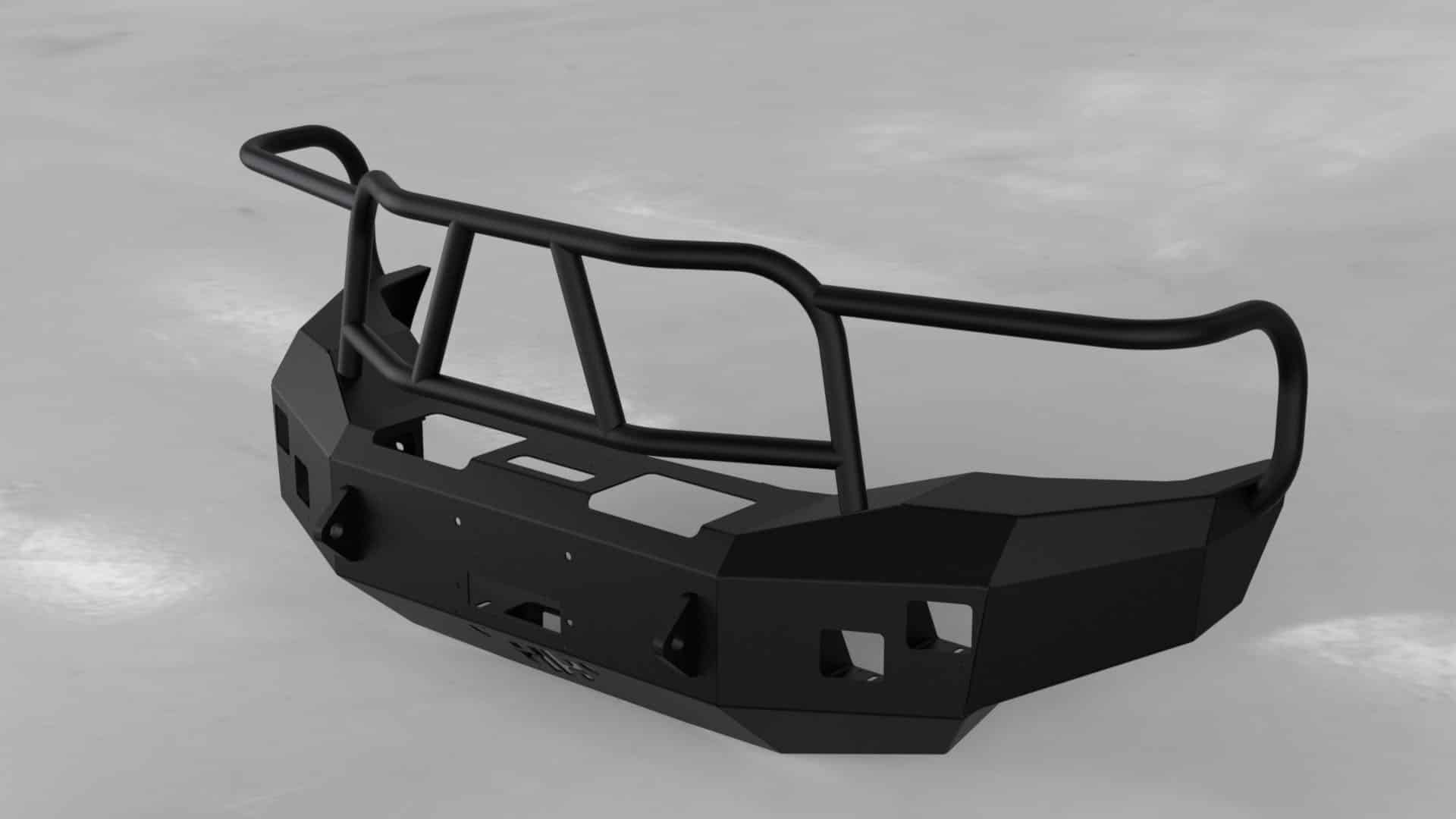 Hammerhead 600 - 56 - 0123 Dodge Ram 2500/3500 2006 - 2009 Front Winch Bumper with Full Brush Guard - Rugged Truck Gear