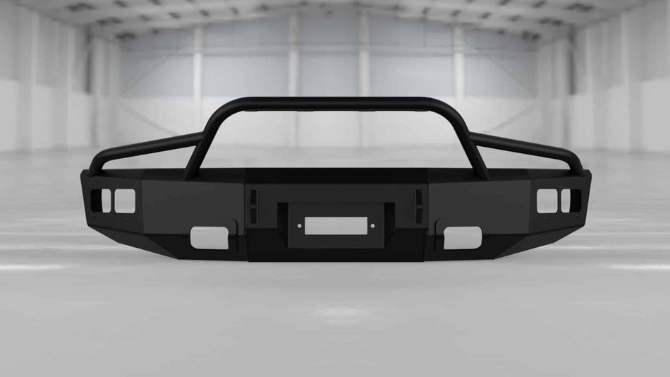 Hammerhead 600 - 56 - 0127_2 GMC Sierra 2500 1999 - 2000 Front Winch Pre - Runner Bumper - Rugged Truck Gear