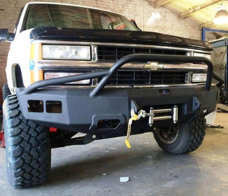 Hammerhead 600 - 56 - 0127_2 GMC Sierra 2500 1999 - 2000 Front Winch Pre - Runner Bumper - Rugged Truck Gear
