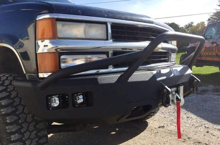 Hammerhead 600 - 56 - 0127_2 GMC Sierra 2500 1999 - 2000 Front Winch Pre - Runner Bumper - Rugged Truck Gear