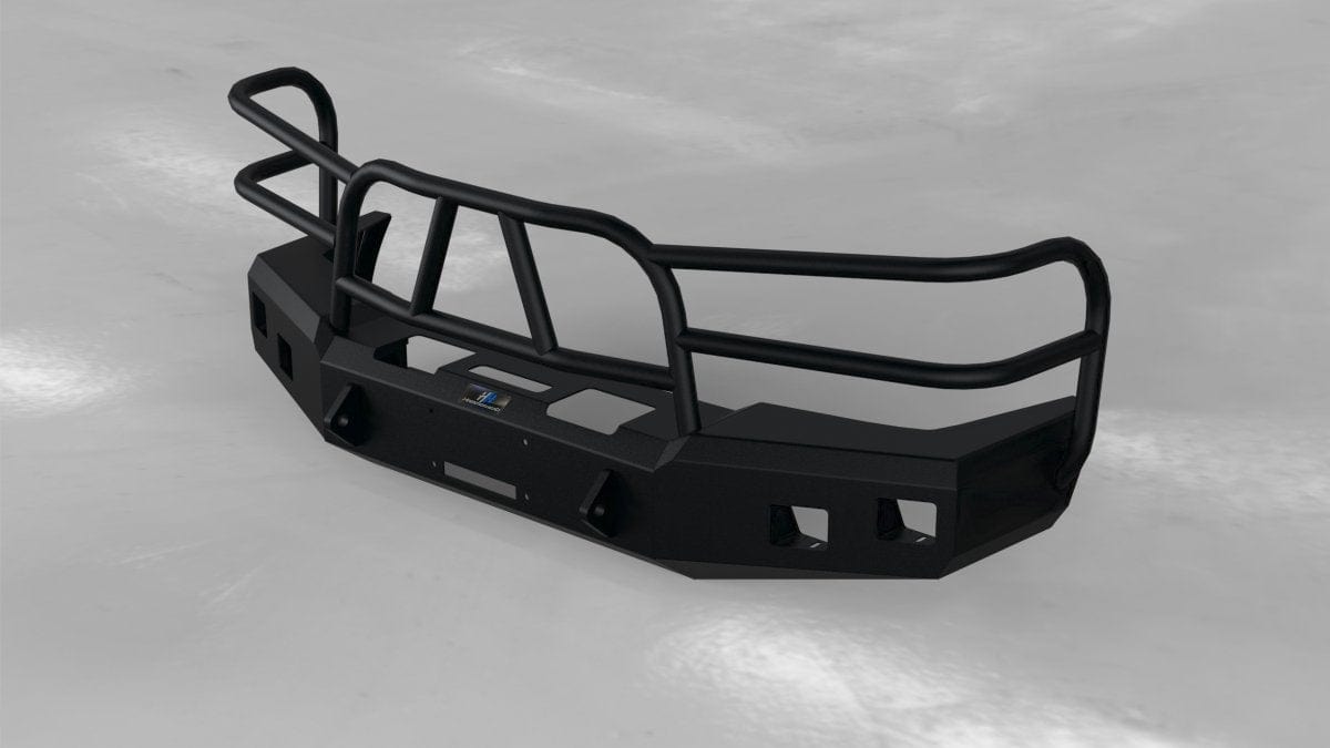 Hammerhead 600 - 56 - 0132 Chevy Silverado 1500 2003 - 2006 Front Winch Bumper with Full Brush Guard - Rugged Truck Gear