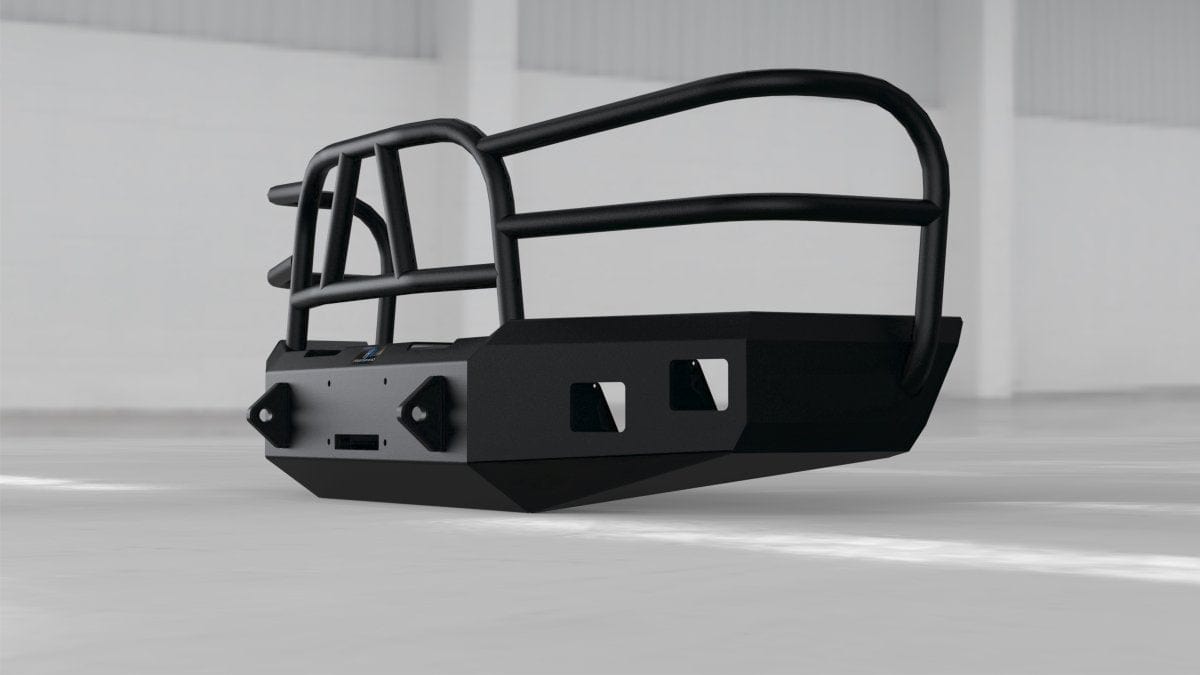 Hammerhead 600 - 56 - 0132 Chevy Silverado 1500 2003 - 2006 Front Winch Bumper with Full Brush Guard - Rugged Truck Gear