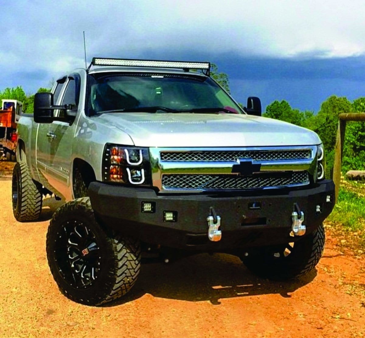 Hammerhead 600 - 56 - 0134 Chevy Silverado 1500 2007 - 2013 Front Winch Bumper Low Profile - Rugged Truck Gear