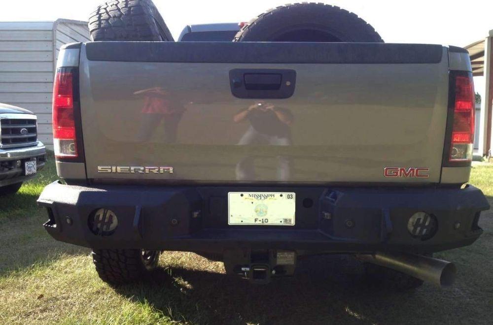 Hammerhead 600 - 56 - 0178 GMC Sierra 2500/3500 2011 - 2014 Rear Bumper with Sensors - Rugged Truck Gear
