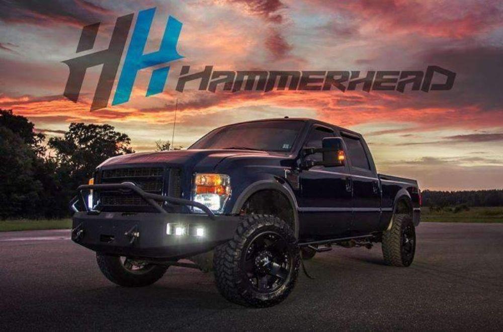 Hammerhead 600 - 56 - 0191 Ford F250/F350/F450/F550 2008 - 2010 Front Winch Bumper Pre - Runner - Rugged Truck Gear