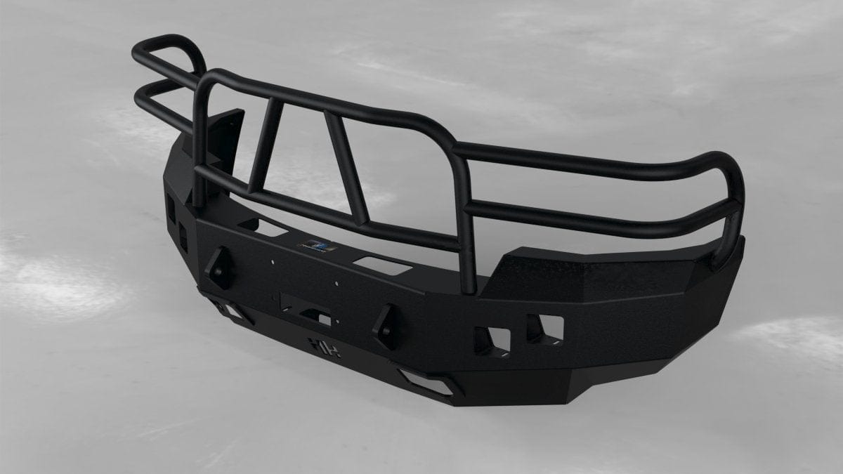 Hammerhead 600 - 56 - 0196 GMC Sierra 1500 2007 - 2013 X - Series Front Winch Bumper Full Brushguard - Rugged Truck Gear