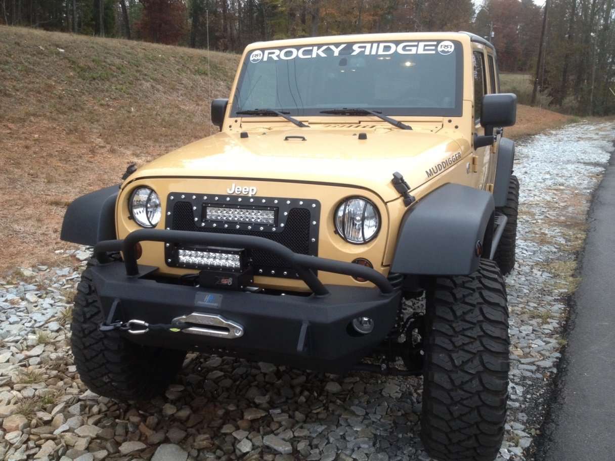 Hammerhead 600 - 56 - 0206 Jeep Wrangler JK 2007 - 2018 Front Winch Bumper Stubby Pre - Runner - Rugged Truck Gear