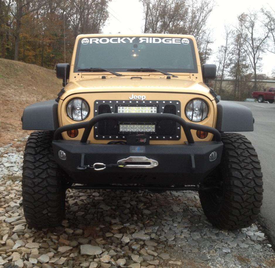 Hammerhead 600 - 56 - 0206 Jeep Wrangler JK 2007 - 2018 Front Winch Bumper Stubby Pre - Runner - Rugged Truck Gear