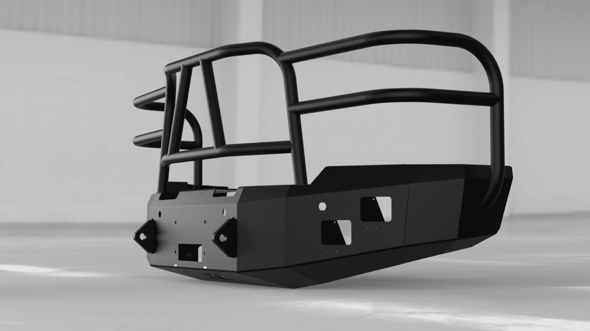 Hammerhead 600 - 56 - 0214 Chevy Silverado 1500 2014 - 2015 Front Winch Bumper with Full Brush Guard - Rugged Truck Gear