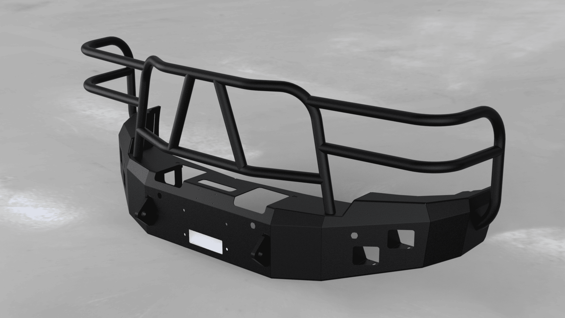 Hammerhead 600 - 56 - 0214 Chevy Silverado 1500 2014 - 2015 Front Winch Bumper with Full Brush Guard - Rugged Truck Gear