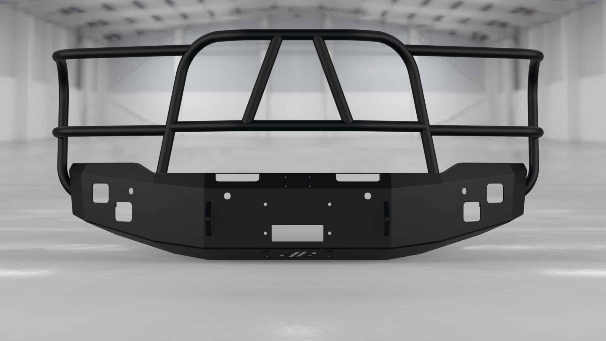 Hammerhead 600 - 56 - 0220 GMC Sierra 1500 2014 - 2015 Front Winch Bumper with Full Brush Guard - Rugged Truck Gear